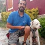 Daniel Jiménez, educador canino y adiestrador de perros con Scott