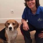 Diana, educadora canina y adiestradora de perros de LealCan, con Puch